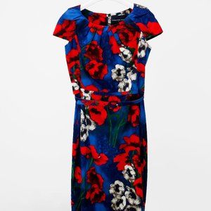 Samantha Sung Tailored Floral Sheath Dress